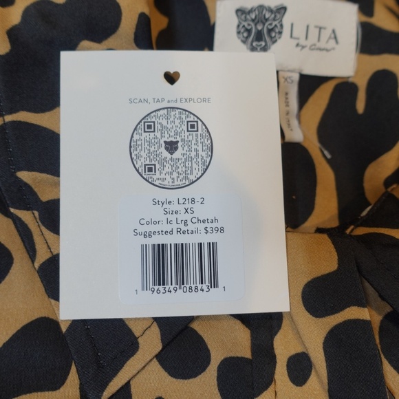 REVOLVE Lita by Ciara Jumpsuit Chetah Belted long pants Women’s size XS $398 NWT - Picture 10 of 14